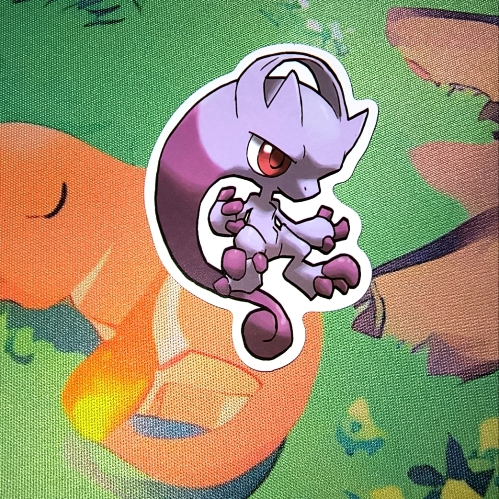 Pokemon Purple and Red Character Sticker